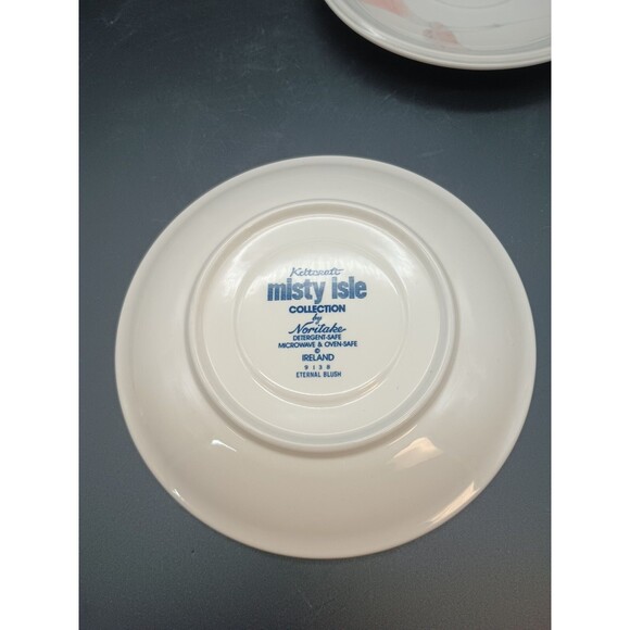 3 Noritake Eternal Blush Saucers Keltcraft Misty Isle Collection Ireland - Picture 4 of 4